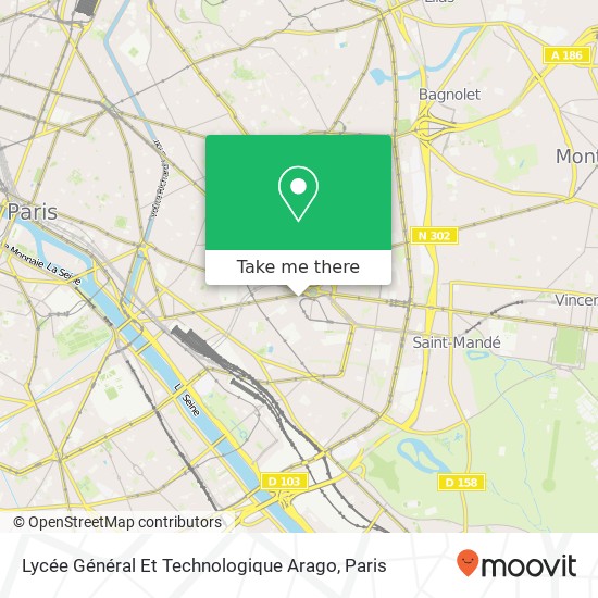 Lycée Général Et Technologique Arago map