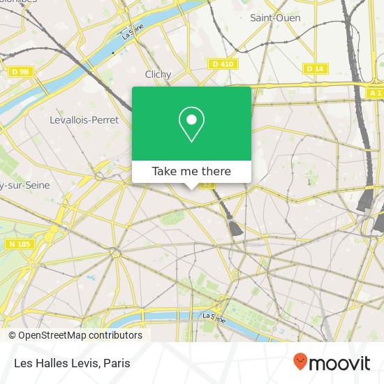 Les Halles Levis map