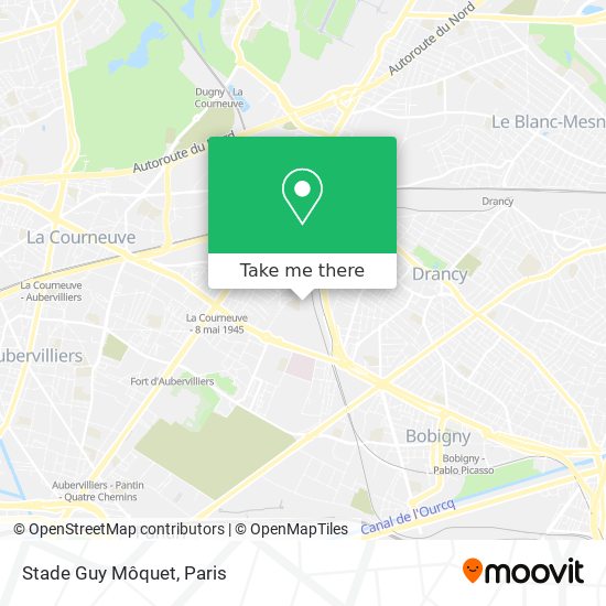 Mapa Stade Guy Môquet