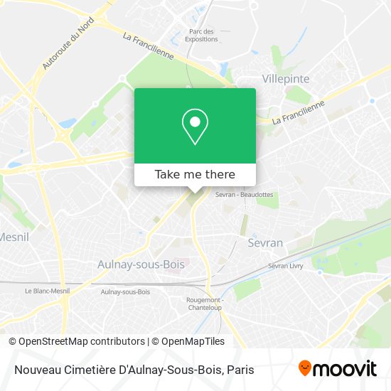 Nouveau Cimetière D'Aulnay-Sous-Bois map