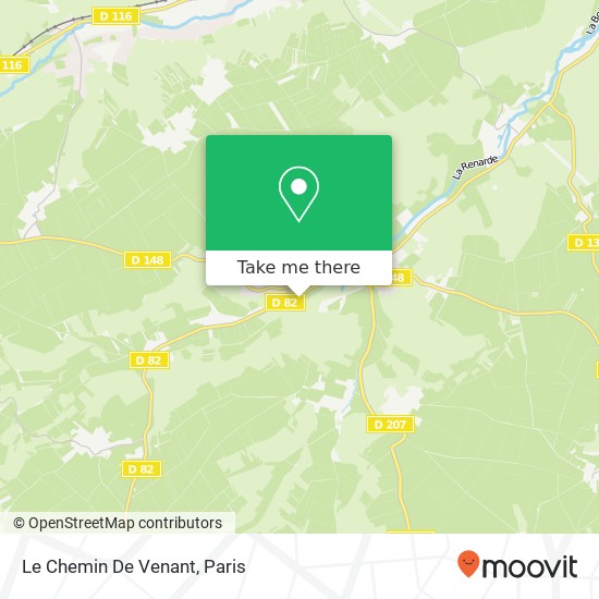 Mapa Le Chemin De Venant