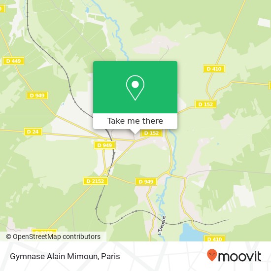 Gymnase Alain Mimoun map