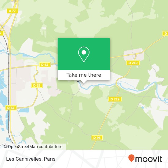 Mapa Les Cannivelles