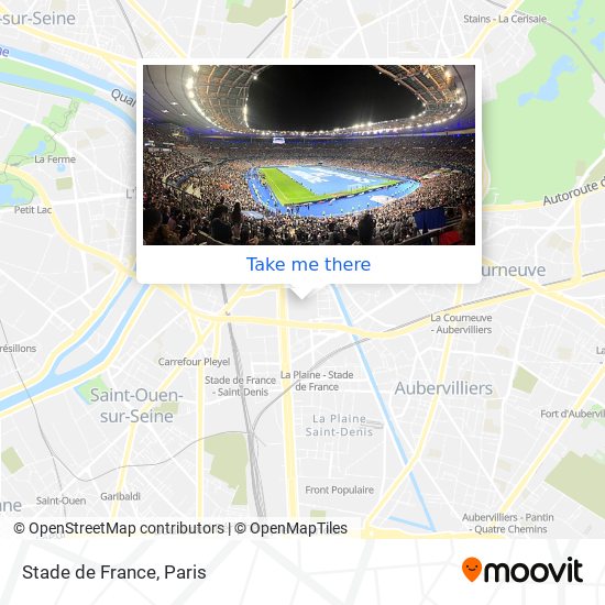 Stade de France map