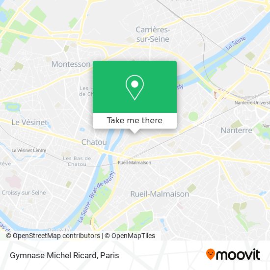 Mapa Gymnase Michel Ricard