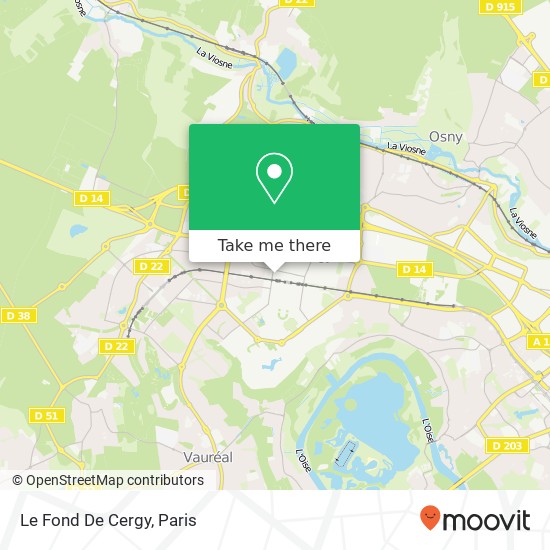 Le Fond De Cergy map