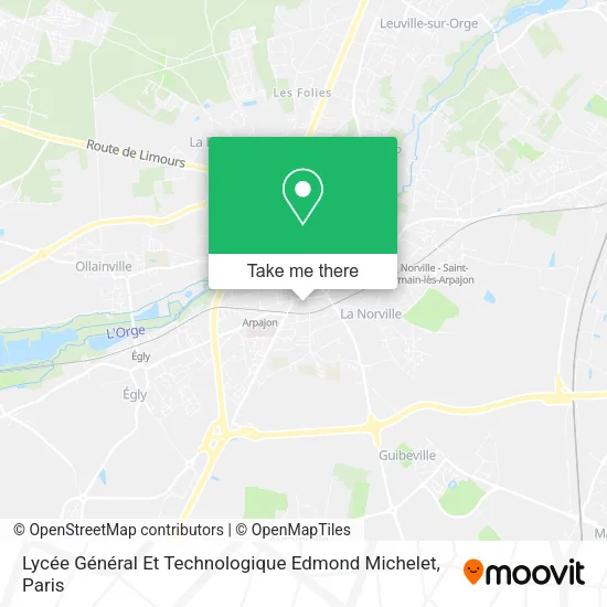 Lycée Général Et Technologique Edmond Michelet map