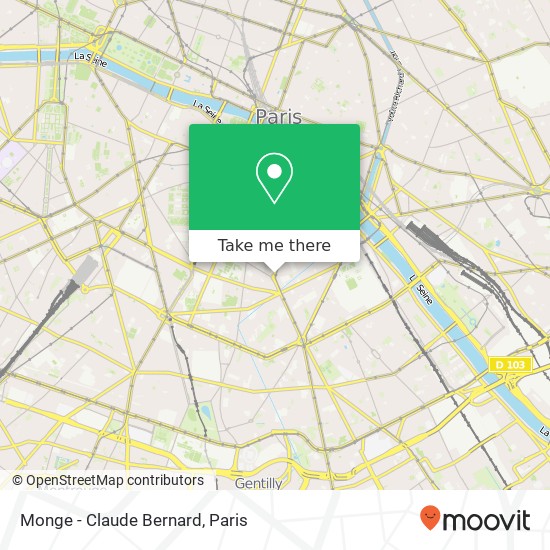 Monge - Claude Bernard map