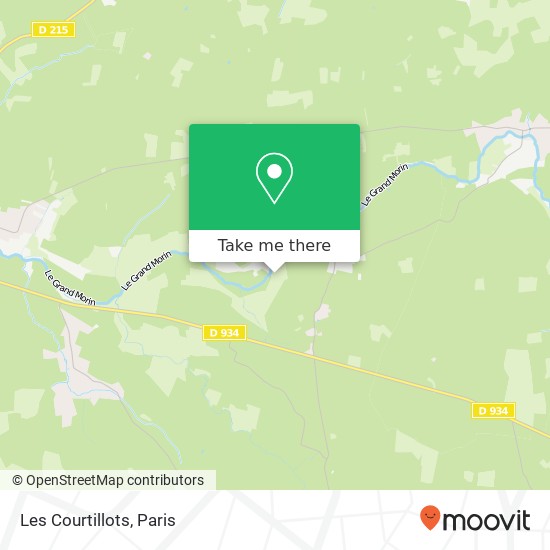 Les Courtillots map