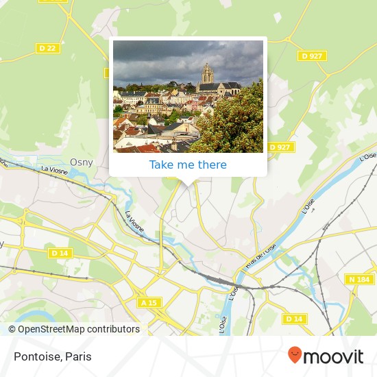 Mapa Pontoise