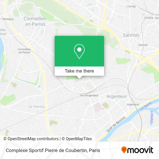 Complexe Sportif Pierre de Coubertin map