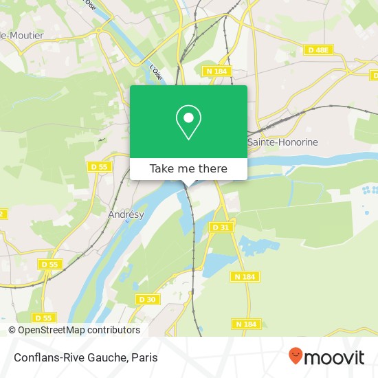 Conflans-Rive Gauche map