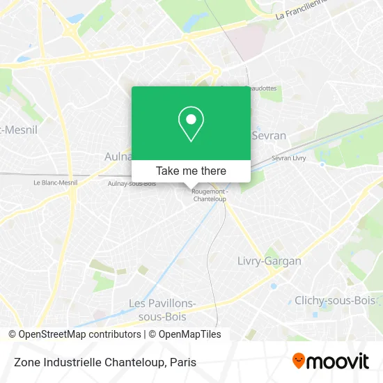 Zone Industrielle Chanteloup map
