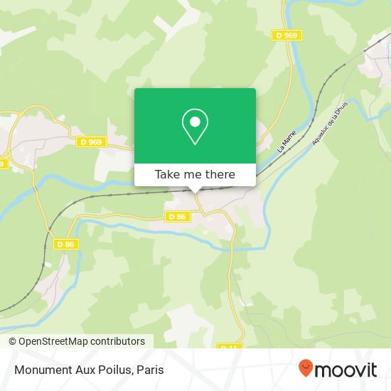 Monument Aux Poilus map