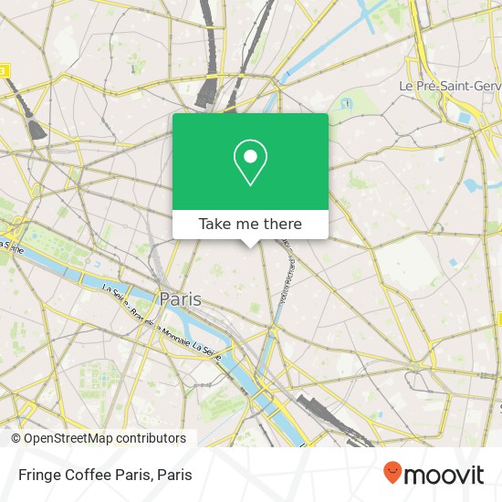 Fringe Coffee Paris map