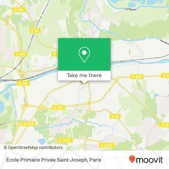 Mapa École Primaire Privée Saint-Joseph