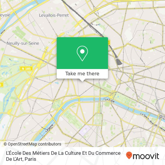 L'École Des Métiers De La Culture Et Du Commerce De L'Art map