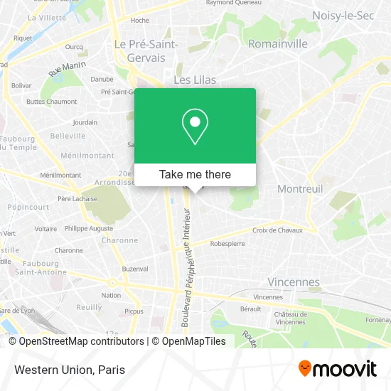 Western Union map
