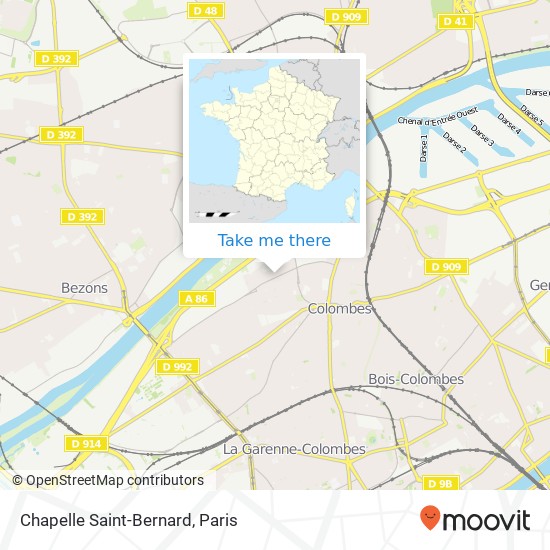 Chapelle Saint-Bernard map