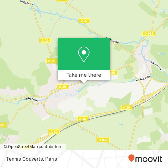 Mapa Tennis Couverts