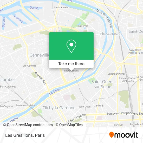 Les Grésillons map