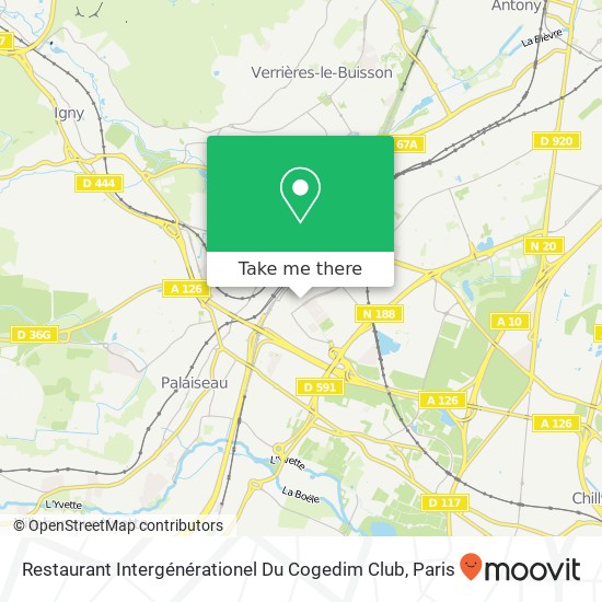 Mapa Restaurant Intergénérationel Du Cogedim Club