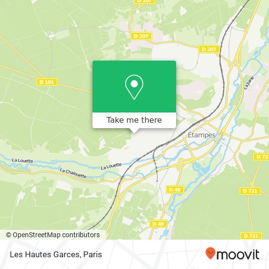 Les Hautes Garces map