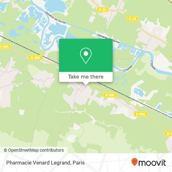 Mapa Pharmacie Venard Legrand