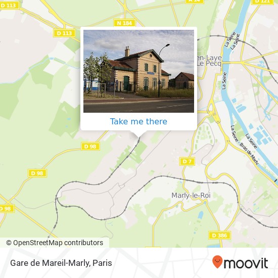 Mapa Gare de Mareil-Marly