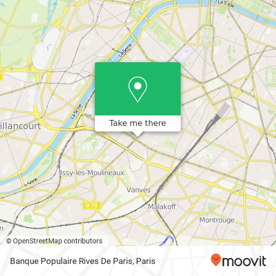 Mapa Banque Populaire Rives De Paris