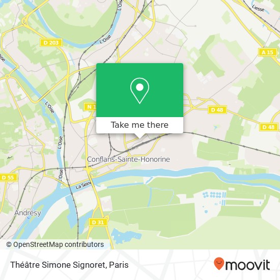 Théâtre Simone Signoret map