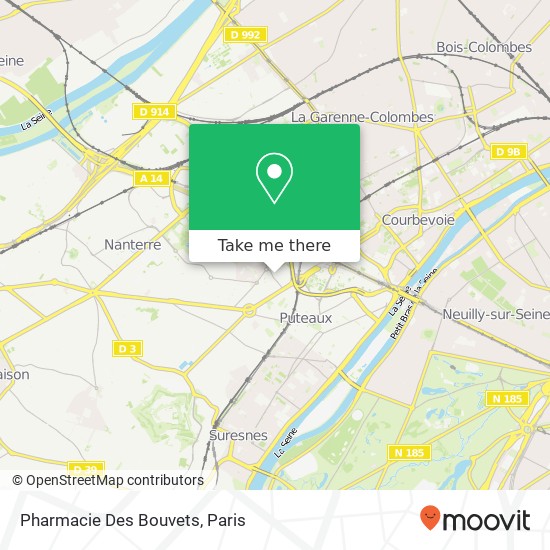 Mapa Pharmacie Des Bouvets