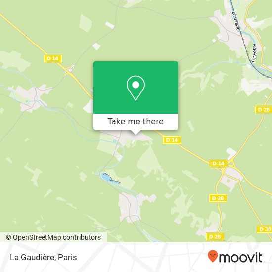 La Gaudière map