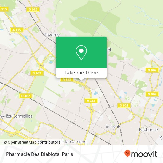 Mapa Pharmacie Des Diablots