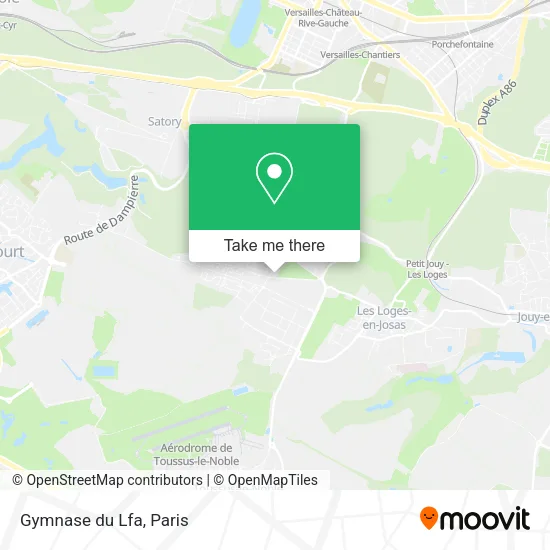 Gymnase du Lfa map