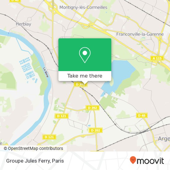 Mapa Groupe Jules Ferry
