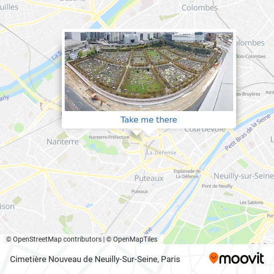 Mapa Cimetière Nouveau de Neuilly-Sur-Seine