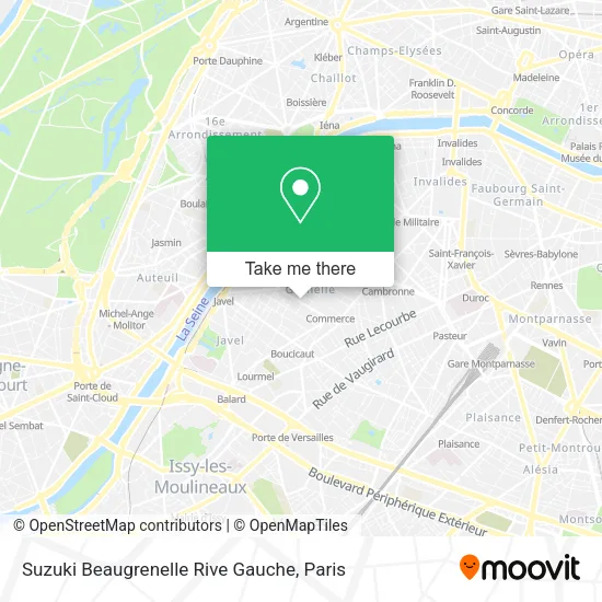 Suzuki Beaugrenelle Rive Gauche map