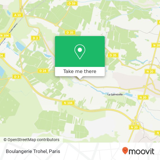 Mapa Boulangerie Trohel