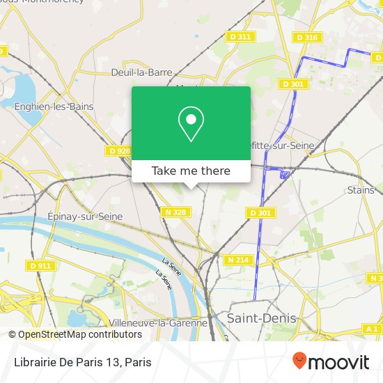 Librairie De Paris 13 map