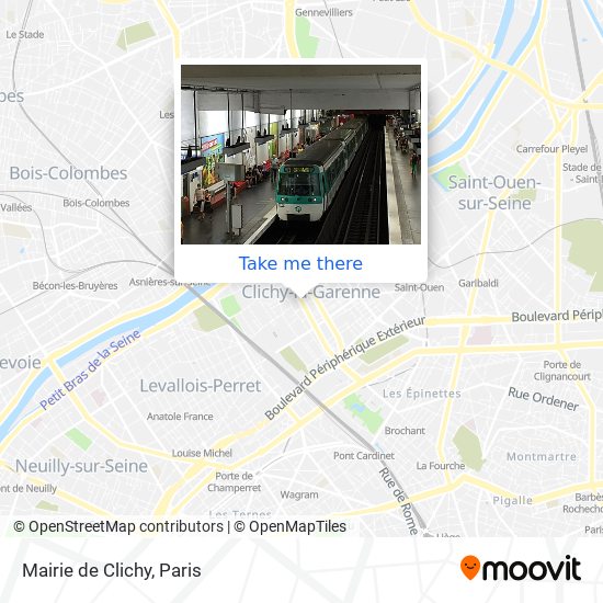 Mapa Mairie de Clichy