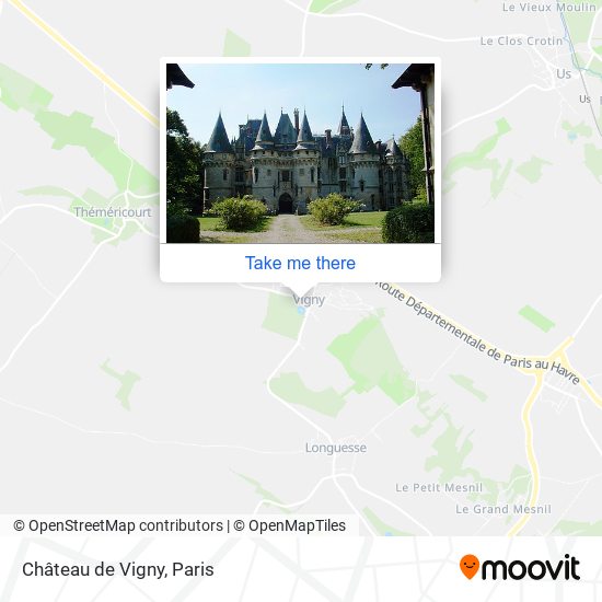 Mapa Château de Vigny