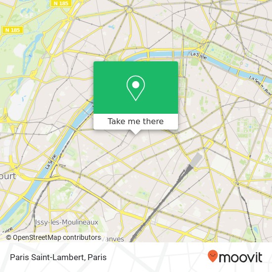 Paris Saint-Lambert map