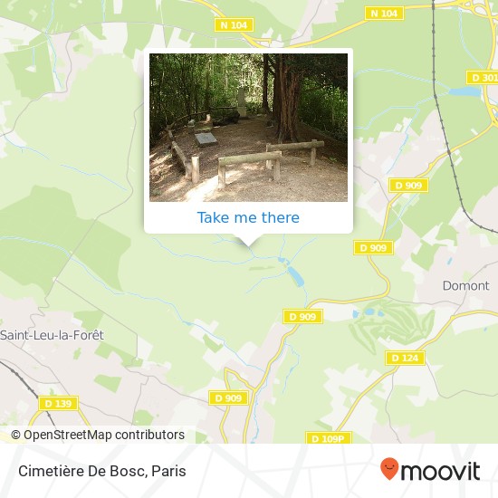 Mapa Cimetière De Bosc