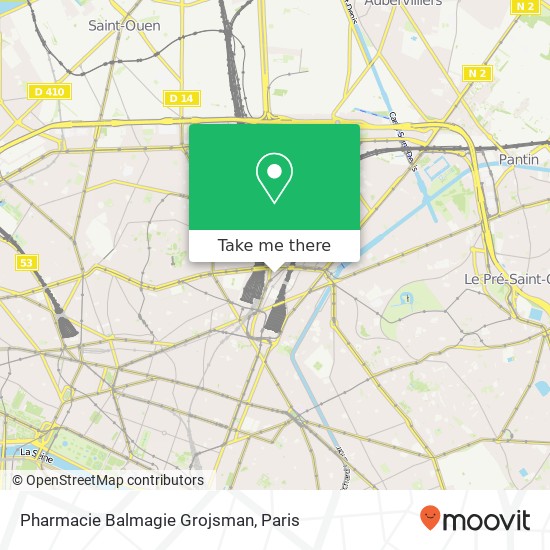 Pharmacie Balmagie Grojsman map