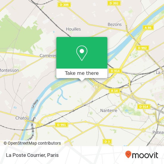 La Poste Courrier map