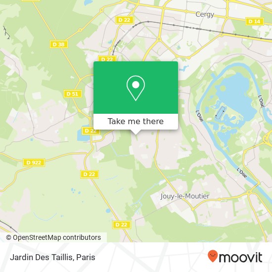 Mapa Jardin Des Taillis