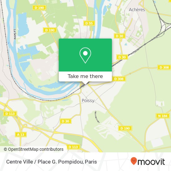 Mapa Centre Ville / Place G. Pompidou