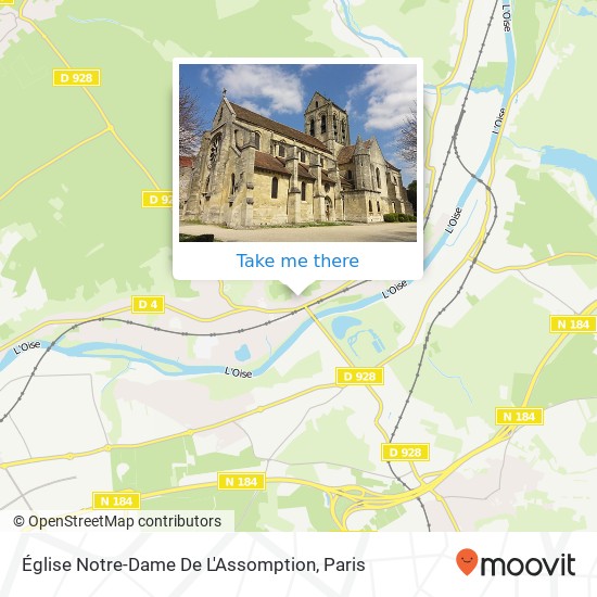 Mapa Église Notre-Dame De L'Assomption
