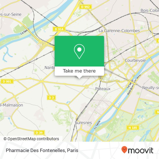 Mapa Pharmacie Des Fontenelles